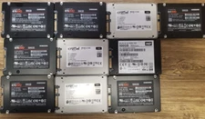 [ BULK LOT OF 10 ] SSD 500GB Samsung, Micron, Crucial, WD, SK Hynix