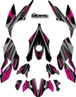 Kawasaki Z400 graphics 2017 - 2023 Strike Pink style stickers Z 400 Decals