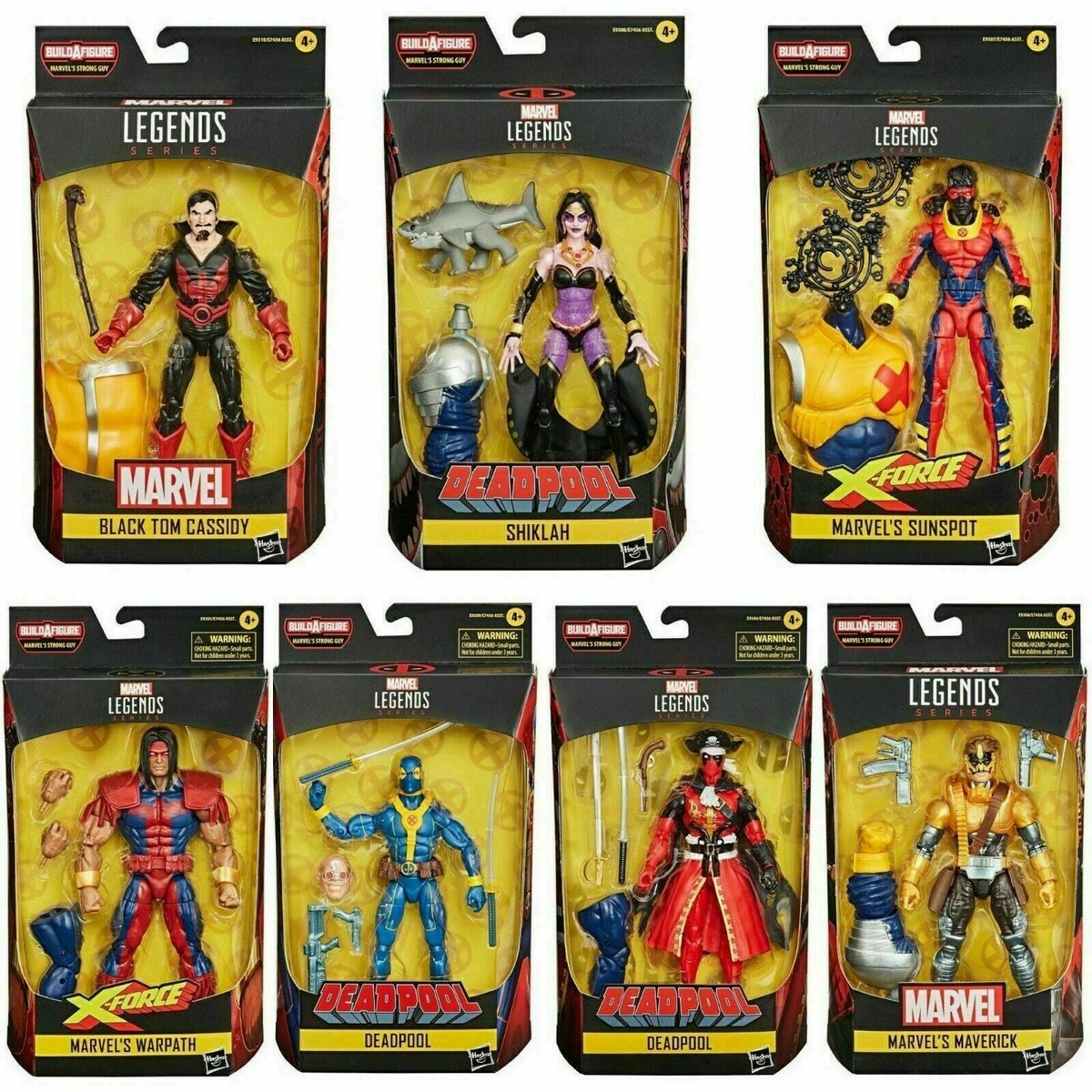 Marvel Legends Deadpool Strong Guy BAF Wave Complete Set | eBay