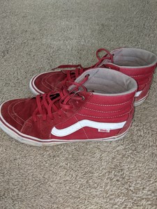 maroon red vans