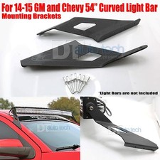 14-16 Chevygmc 54 Inch Curved Led Light Bar Upper Windshield Mounting Brackets 14-16 Chevygmc 54 Inch Curved Led Light Bar Upper Windshield Mounting Brackets