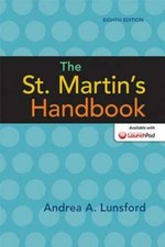 The St. Martin's Handbook - Paperback By Lunsford, Andrea A. - GOOD
