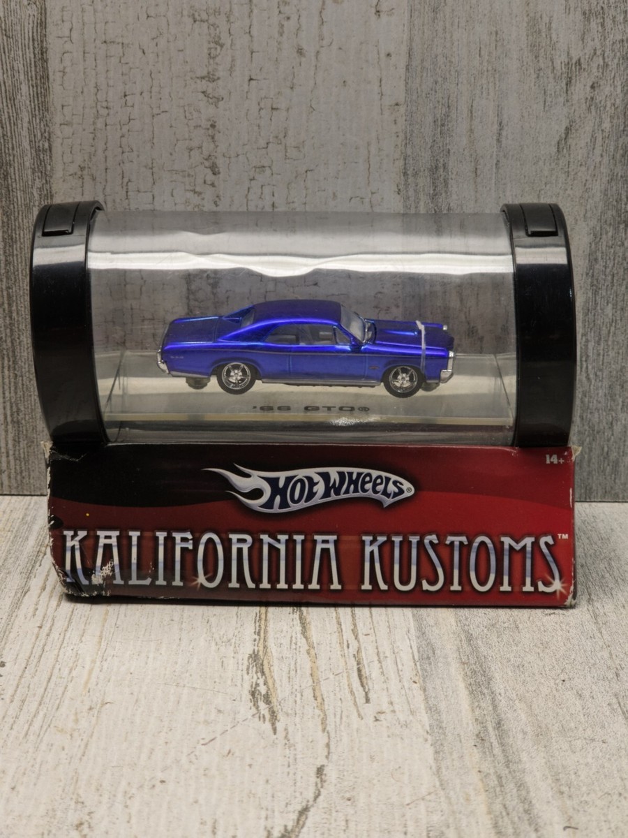 ホットウィール KALIFORNIA KUSTOMS 66 GTO Hot Wheel Kalifornia Kustoms 1966 GTO Blue 1/64 Scale