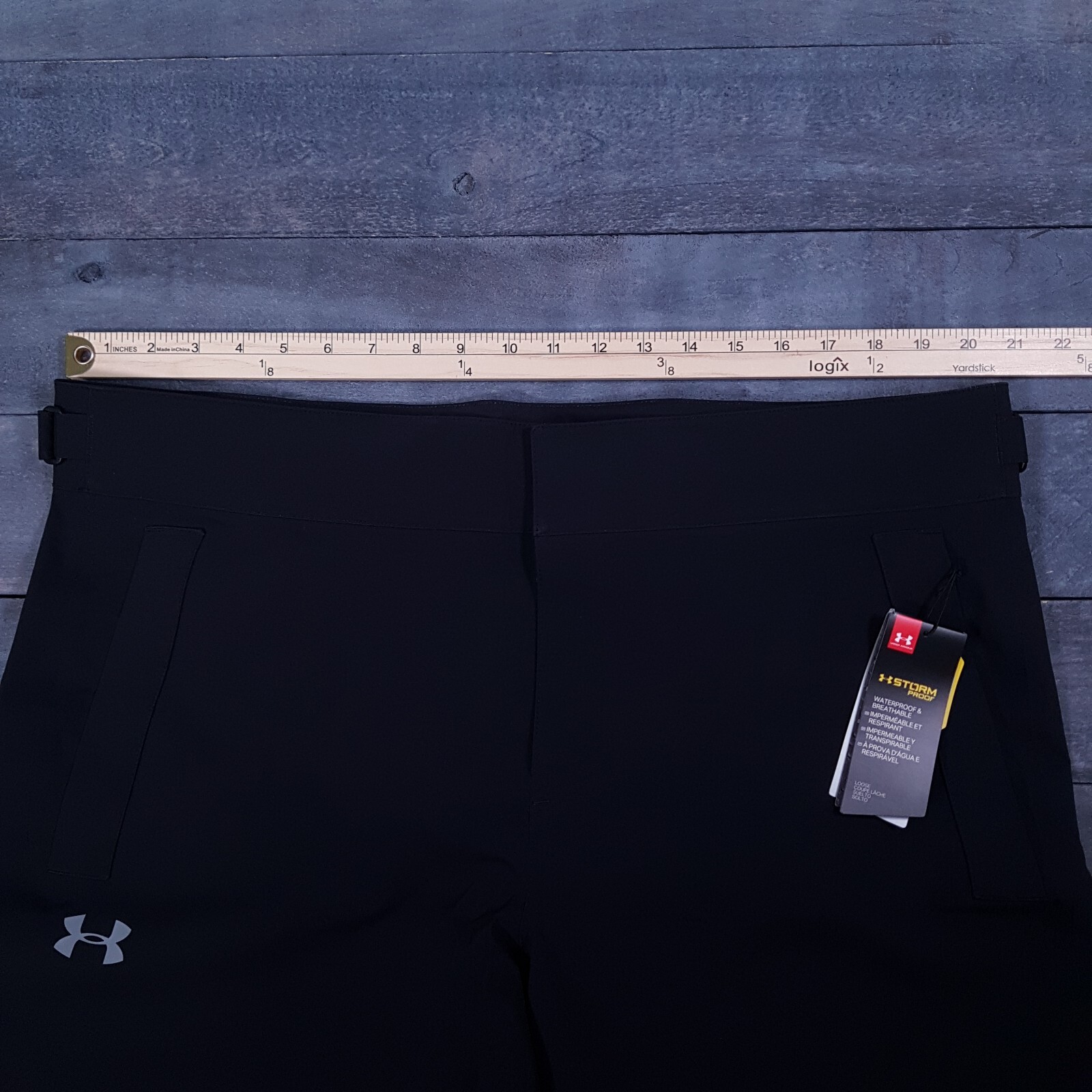 UNDER ARMOUR GOLF STORM Waterproof Rain Pants Mens XL 40x32 Black Polyester thumbnail 7