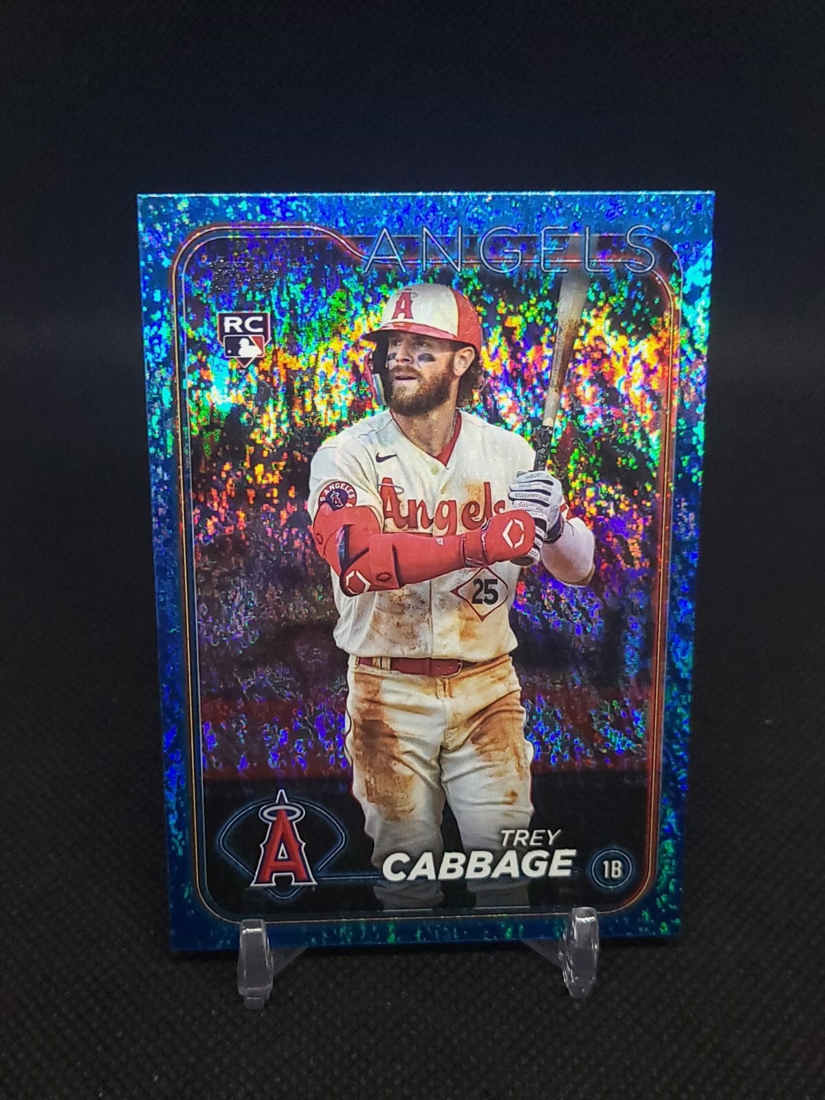 2024 Topps Series 1 Trey Cabbage Blue Foil /999 Angels 321 Rookie RC