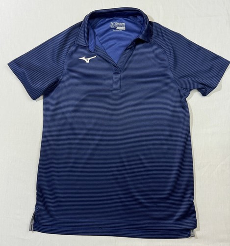 Mizuno Performance Scout Polo Damen Größe Small royalblau mit schwarzen Streifen