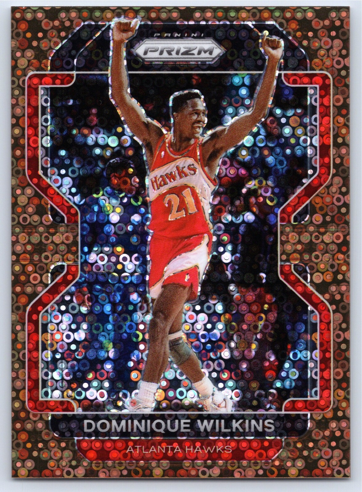 2021-22 Panini Prizm Dominique Wilkins 1/20 Bronze Fast Break Prizm #252
