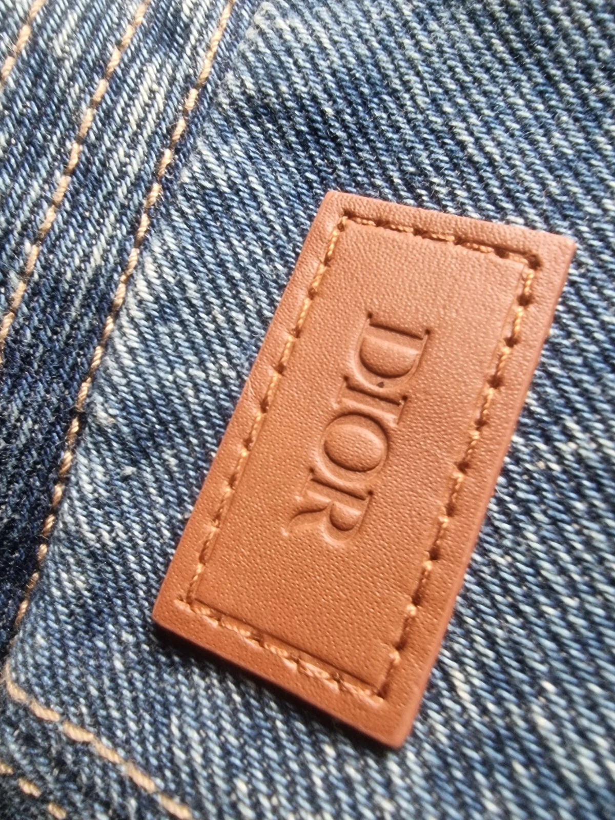Chapeau seau patch denim bon cl logo Dior Homme 59 cm