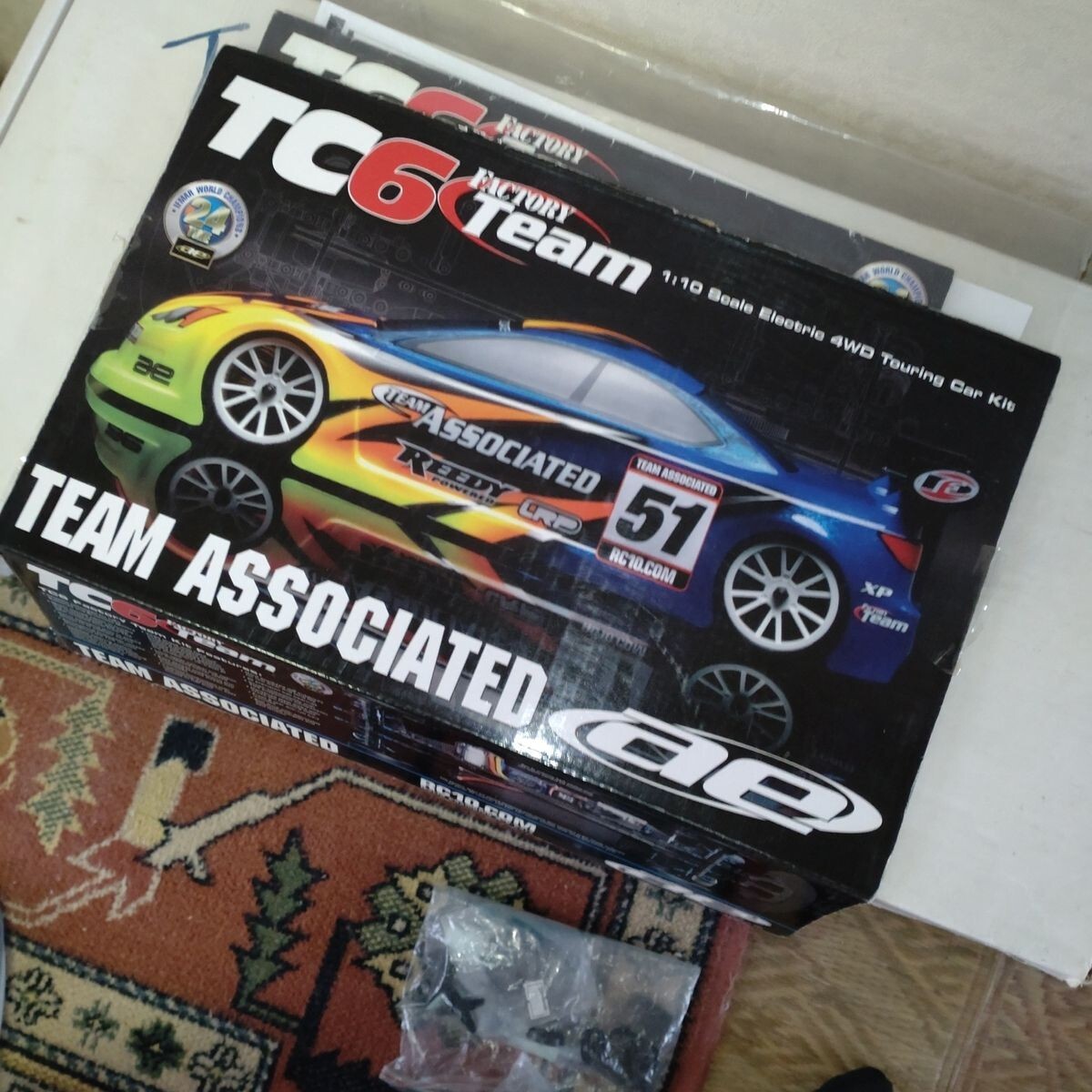 ♥ Teams アソシ TC-6 4WD ベルトドライブＲＣツーリングカー中古品 Teams アソシ 1/10RCベルトドライブ4WD ツーリングカーTC-6