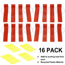 16 Pack Tire Skates For Tow Truck Wrecker Rollback Carrier Safety Orange New