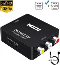 HDMI zu AV Adapter Full HD 1080P HDMI zu Video Audio RCA Konverter