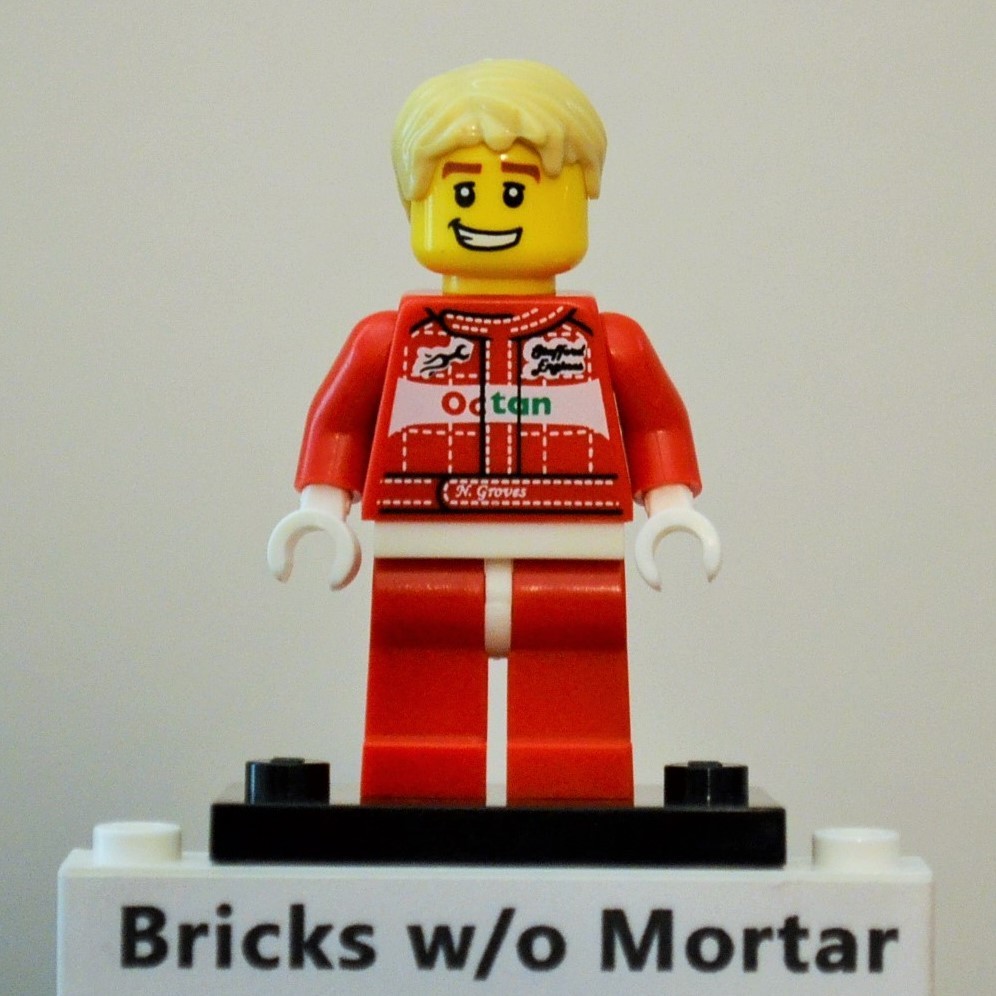 New Genuine LEGO Race Car Driver Minifig with Helmet Series 3 8803