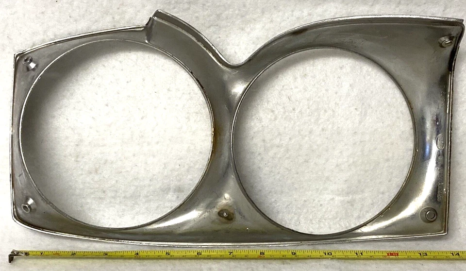 1965 MERCURY COMET HEADLIGHT SURROUND,C5GB-13064B,LH,DRIVERS SIDE,65,DOOR,BEZEL - Image 2 of 4