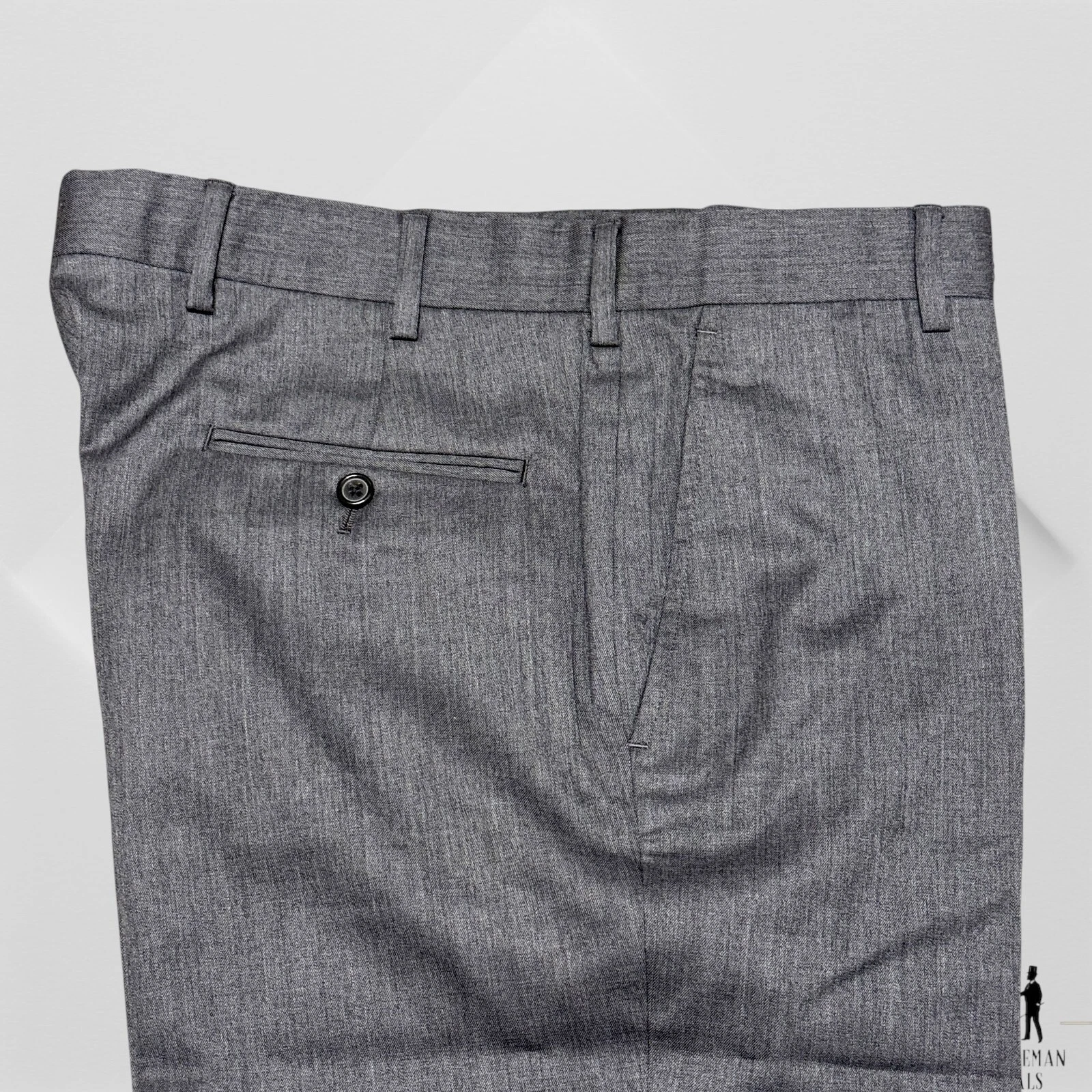 Southwick Clothes Dress Pants Men 32 32x29) 110s Wool Cuffed Charcoal Gray NWOT