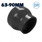 ID63-90mm 2.5" to 3.5" Straight Reducer Silicone Hose Coupler Turbo Pipe Black