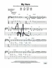 TAYLOR HAWKINS SIGNED AUTOGRAPH 