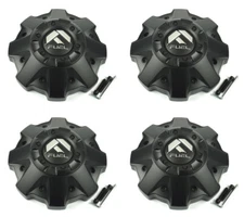 4x NEW Fuel Off-Road Matte Black 5 / 6 Lug Bolt On Wheel Center Caps 1002-48BR
