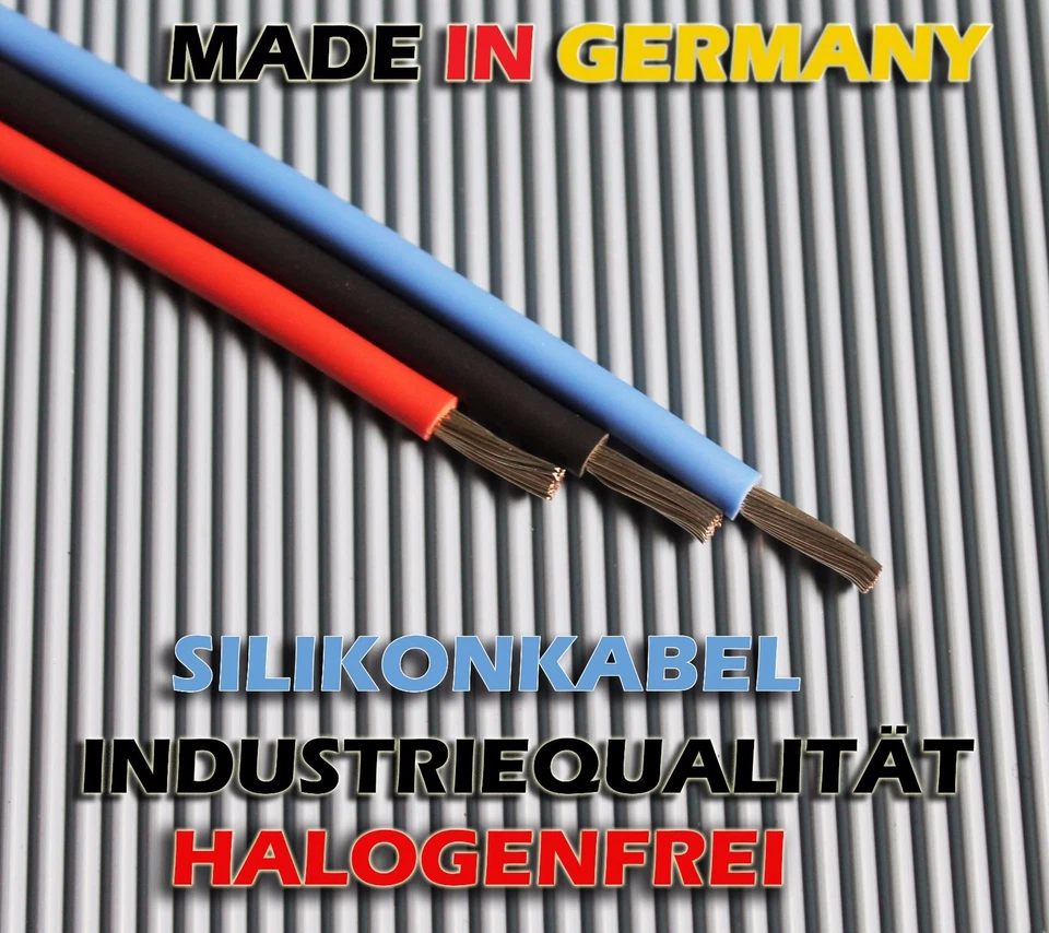 Silikonkabel 1m ÖLFLEX 180 SiF ROT / SCHWARZ / BLAU / GELB / GRÜN / ORANGE