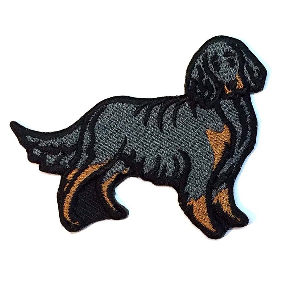Gordon Setter Iron On Embroidered Patch