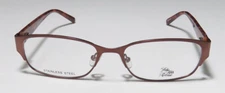 Saks Fifth Avenue SAKS263 Brown ED4 Metal Optical Eyeglasses Frame 52-17-130 JG