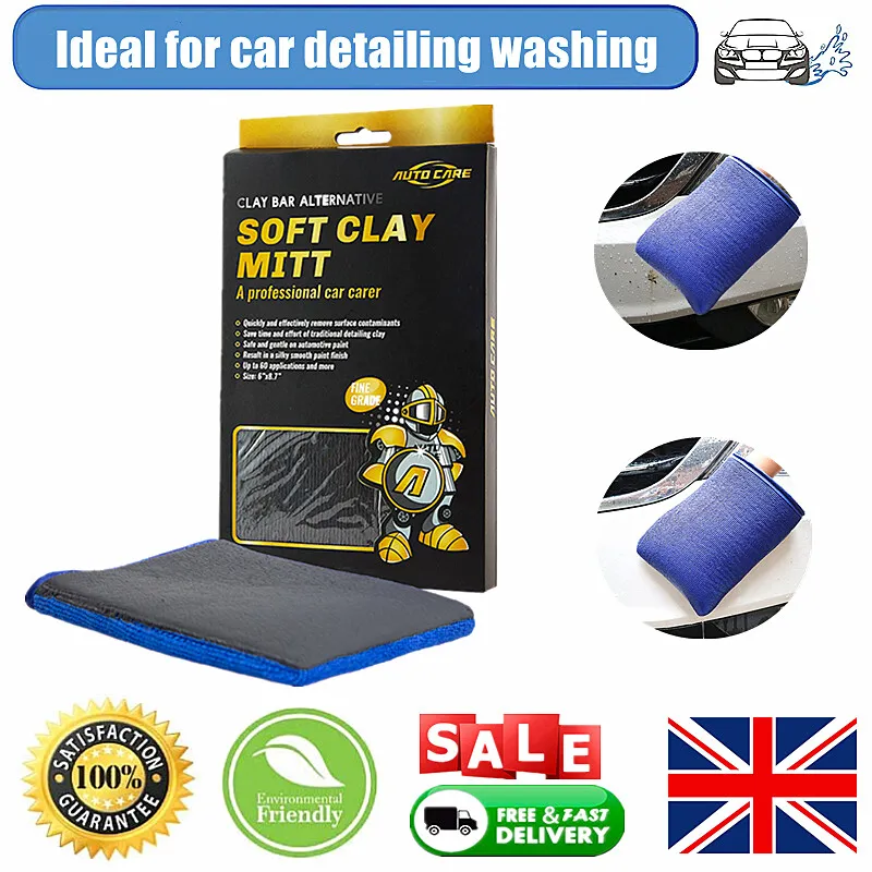 Clay Bar Mitt Clay Glove Detailing Car Cleaning Faster Than Clay
