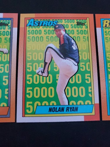 1990 Topps Nolan Ryan complete 5 card set 5000 strike outs mint! - Picture 5 of 12