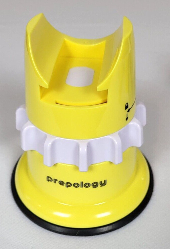 Prepology NEW Yellow Countertop Grater & Slicer 3 Interchangeable Barrels