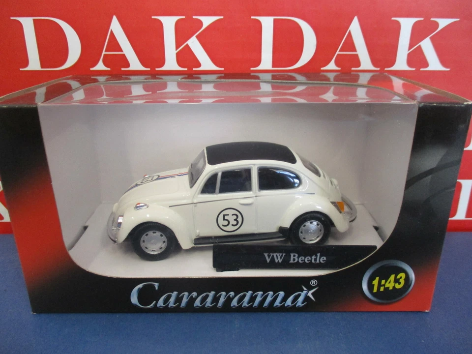 Die cast 1/43 Modellino Auto Volkswagen Bettle Kafer Maggiolino Herbie 53 - Immagine 4 di 4