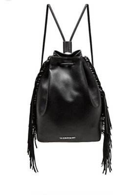 NEW Victoria's Secret Fashion Show Fringe Backpack Black