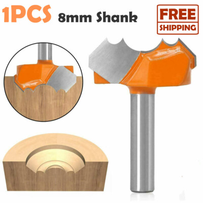 1PC 8mm Shank Classical Double Dragon Ball Router Bit Milling Engraving Cutter