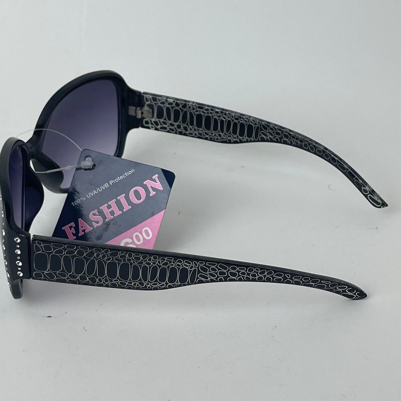 Fashion Big Sunglasses For Women Round, 100% UVA-UVB Protection, Black Gradient