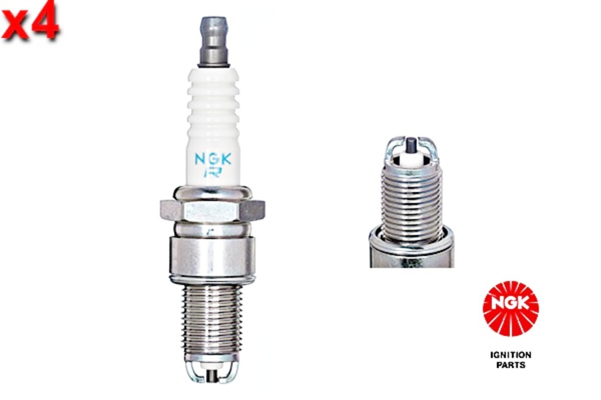 NGK 4x Spark Plug For DAIHATSU Charade III LOTUS Esprit S4 87-96 A910E7009F