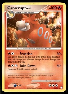 2008 Diamond & Pearl - Legends Awakened Camerupt Stage 1/Uncommon #47