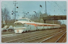 Pennsylvania Railroad Aerotrain Paoli PA Train Postcard