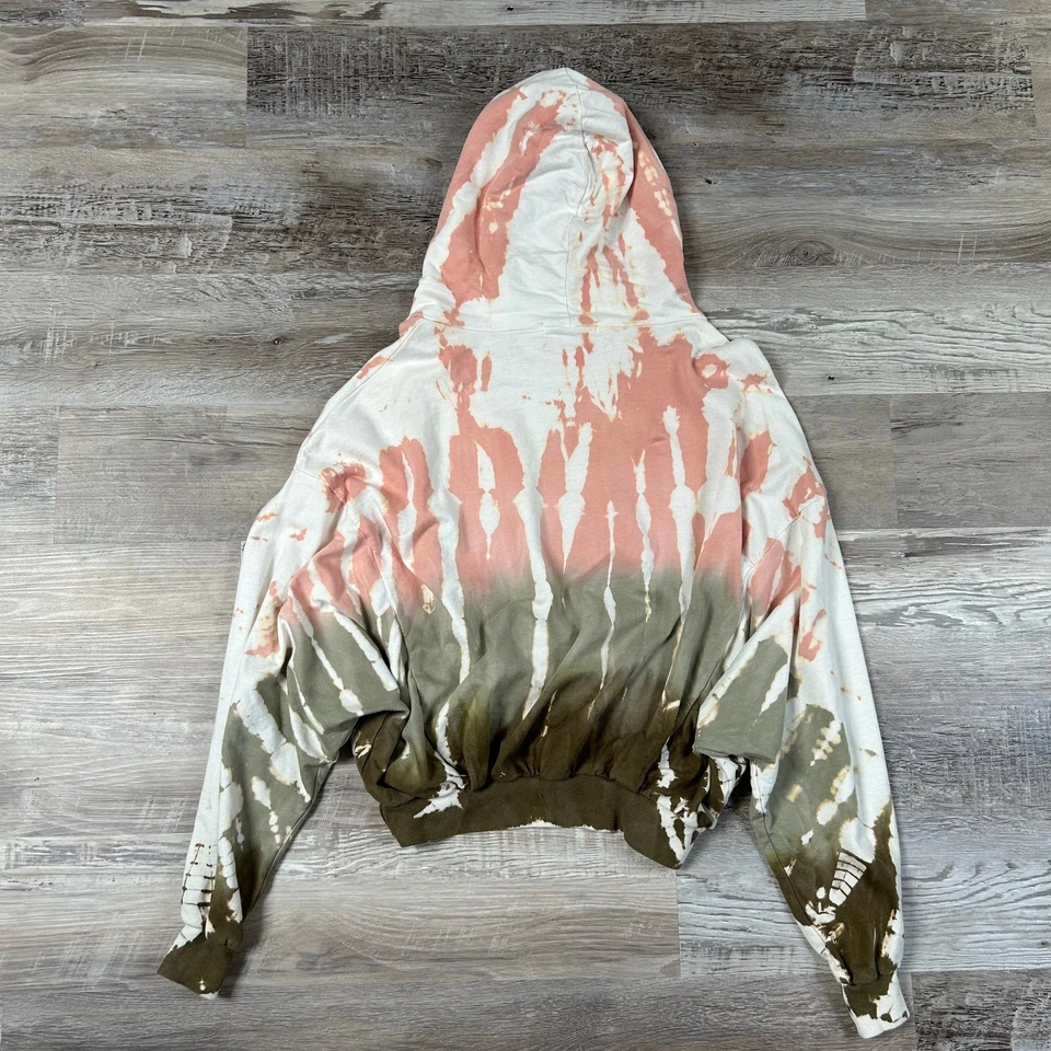 Young Fabulous Broke Seaweed Geod Hoodie Crop Tie Dye Sweatshirt Size S/M - Image 3 of 4