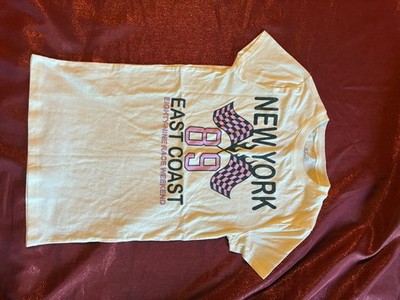 Kind RegardsShirt Womens XS New York 89 East Coast Graphic Cream Short Sleeve