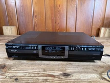 Philips CDR775 Audio CD Recorder Player Dual Deck W/ Power Cable – Tested