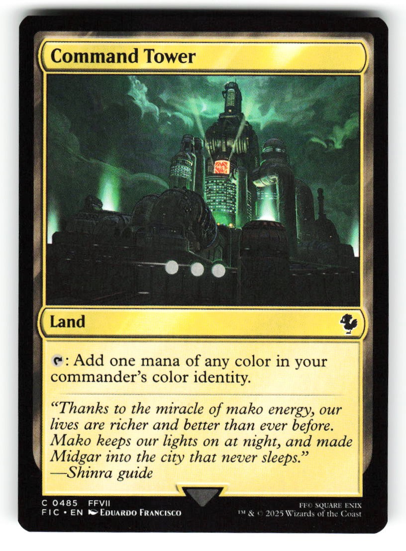 Command Tower (0485) #485 (NM) (Non-Foil) (C) (FIC) Magic MTG