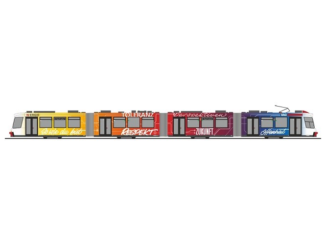 Rietze STRA01102 - 1/87 / H0 Adtranz GT8 VAG Nuremberg-N-Energy - New