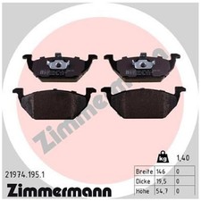 Satz Bremsbeläge Bremsklötze vorne für Seat Toledo 2 1M2 | 24019561