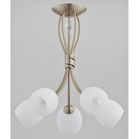 Weiß Patina Klassisch Deckenlampe Deckenleuchte 5X40W/E14 45X43 [Cm]