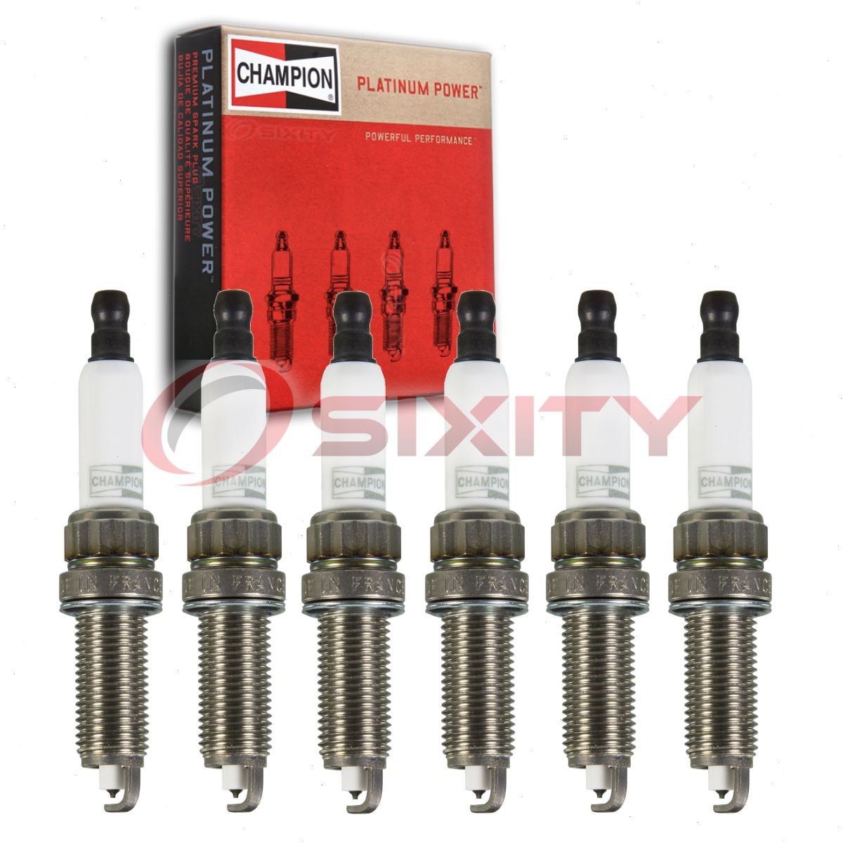 6 pc Champion Platinum Spark Plugs for 2014-2016 BMW 435i xDrive 3.0L L6 vk