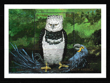 Guyana 1990 Unlisted $130 Express Sheet UM Harpy Eagle