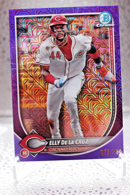 2025 Bowman Chrome - Elly De La Cruz #89 Purple Mojo Refractor /250