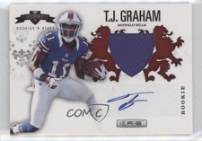 2012 Panini Rookies & Stars Red Materials Signatures 28/49 TJ Graham Auto 0d0o