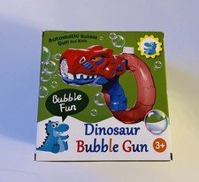 Bubble Fun Dinosaur Automatic Bubble Gun Toy for Kids 3 Years