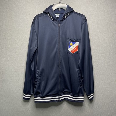 Dibuho All Philippine Sportswear Hoodie Jacket L Navy Blue Polyester
