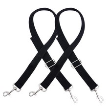 HUOHUOCN 2Pcs Straps of Dog Car Seat Cover with Metal Hooks,Straps for Black