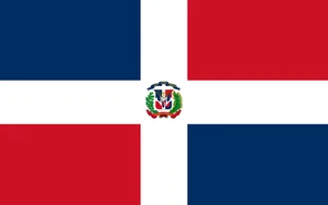 Dominican Republic Flag Self Adhesive Vinyl Sticker