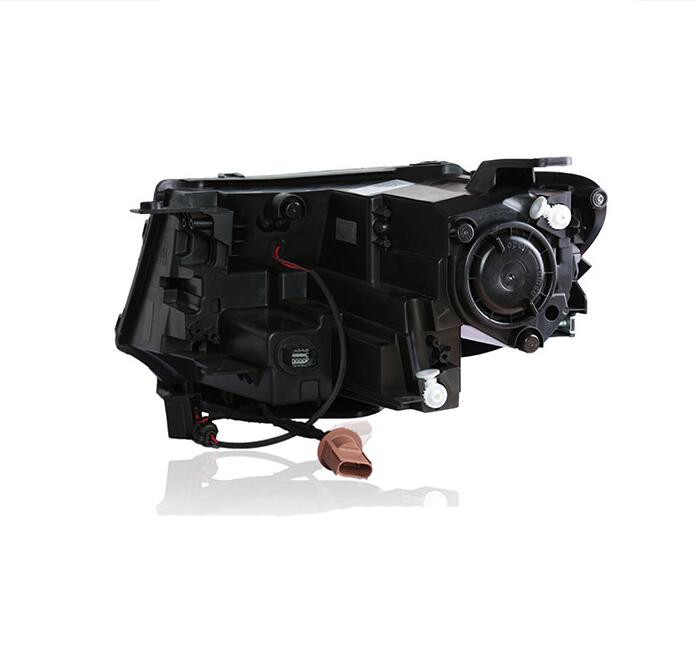 1Pair Led Car Headlight DRL Headlamp Assembly For 2017-2019 Jeep Compass